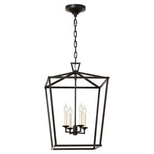 Visual Comfort by Chapman & Myers Darlana Aged Iron Medium Lantern Pendant NEW